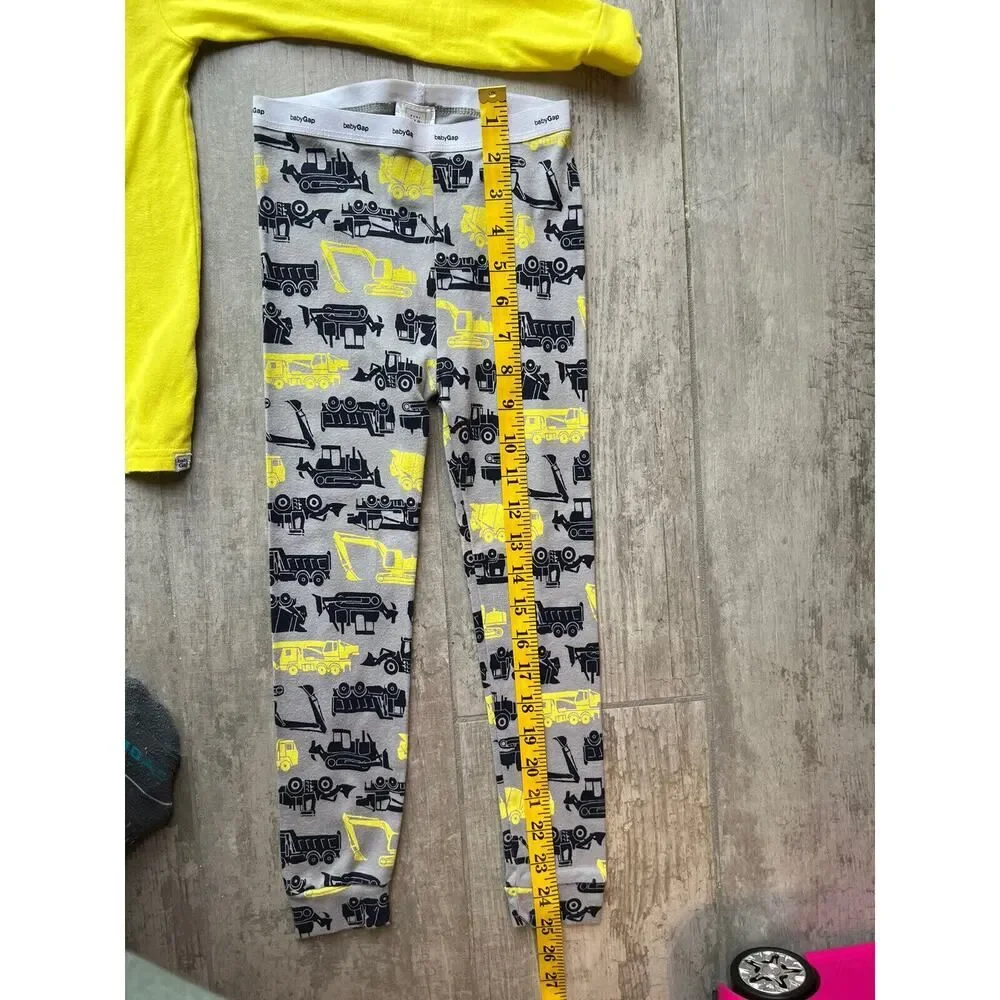 Baby Gap Long Sleeve Pajama I Dig You Heart Tractors Toddler Pjs 2 Piece Set 5T
